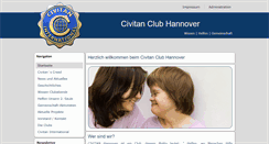 Desktop Screenshot of civitan-hannover.de