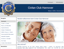 Tablet Screenshot of civitan-hannover.de